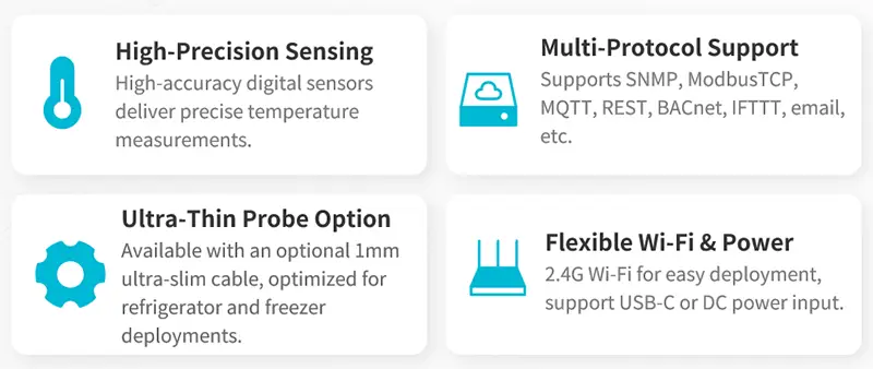 MN-WENS Temperatursensor Funktionen - Industrielle IoT Anwendungen